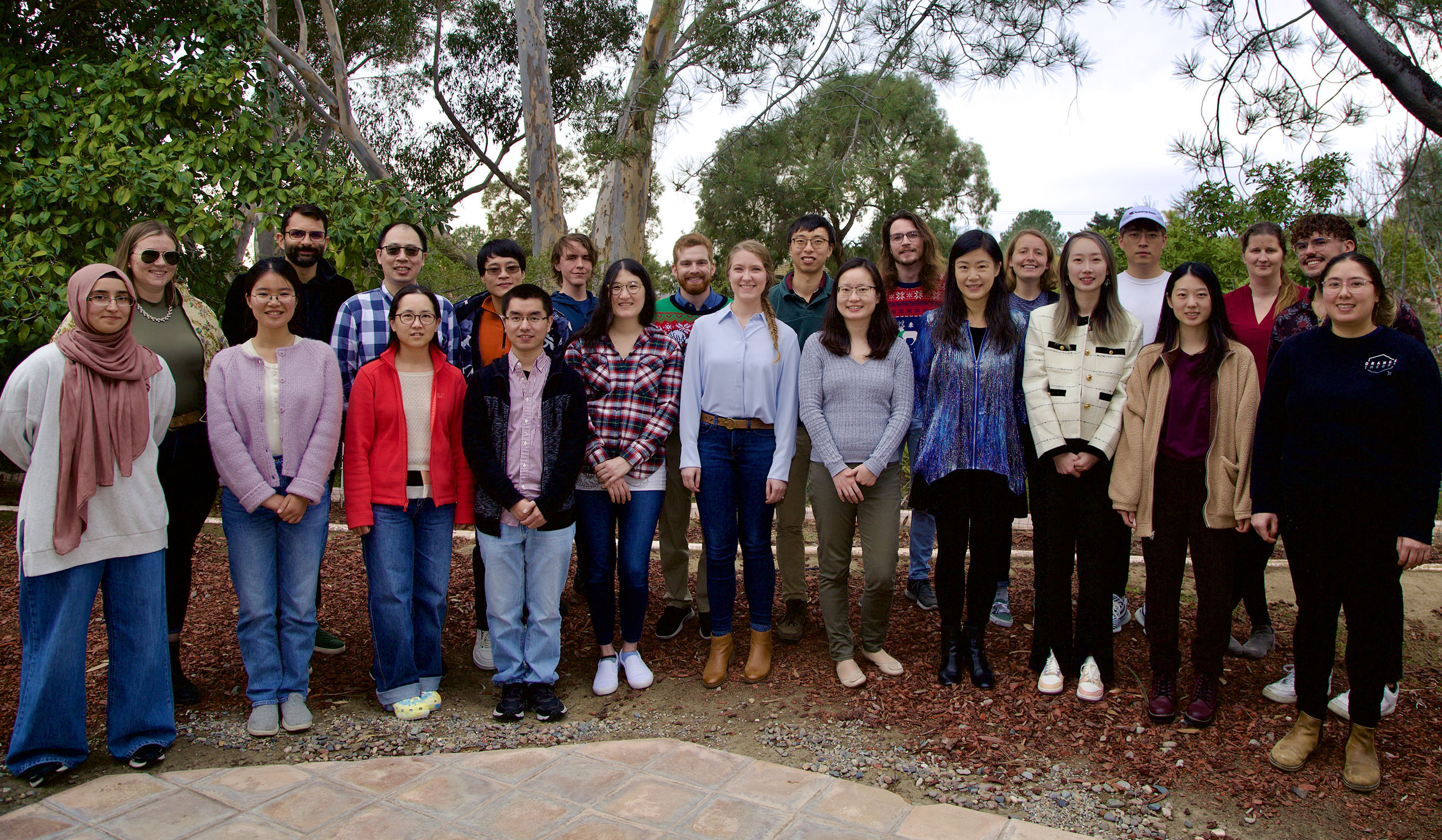 Zhang Lab group photo from December 2022